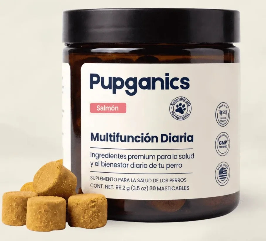 Pupganics masticables sabor salmon para perros