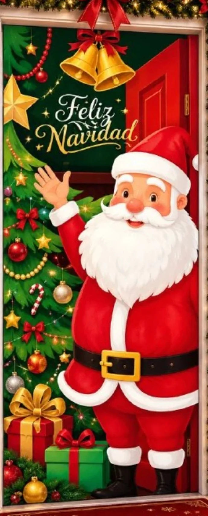 Forro navideño para puerta NAVILUX