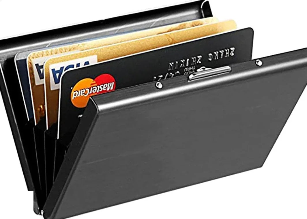 Tarjetero metalico BLINDAX con bloqueo RFID