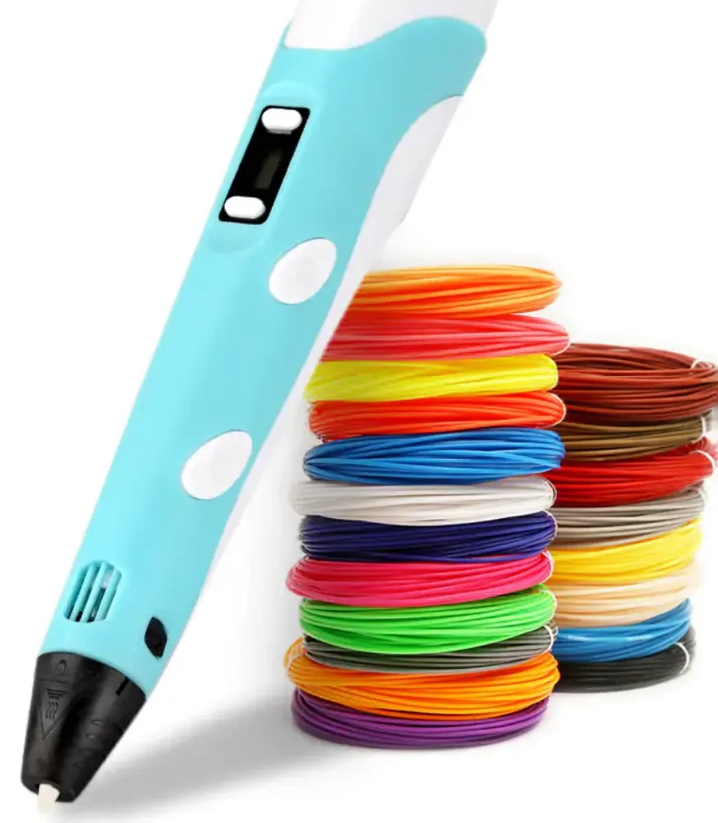 Lapiz 3D CREALUX con filamento de colores
