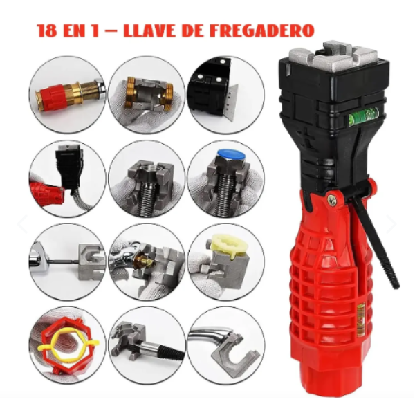 LLAVE MULTIFUNCIONAL 18 EN 1
