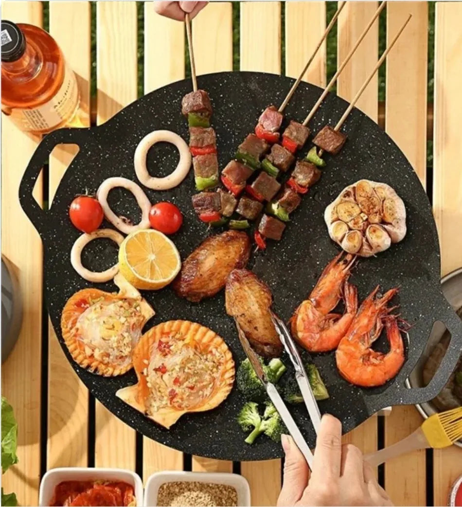 Plancha grill coreana KORVEN 30 cm antiadherente de piedra