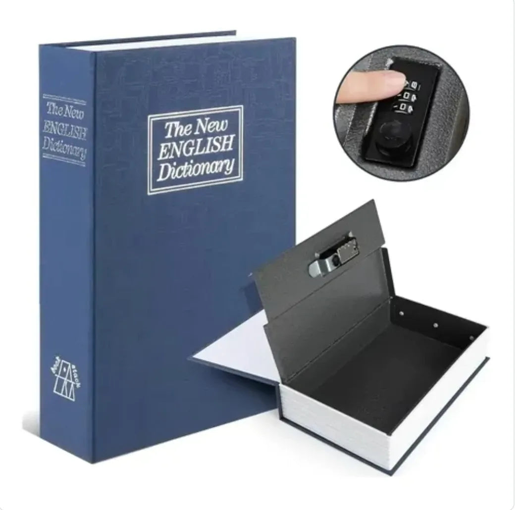 Libro caja fuerte ahorradora SECRETBOOK con candado de combinación